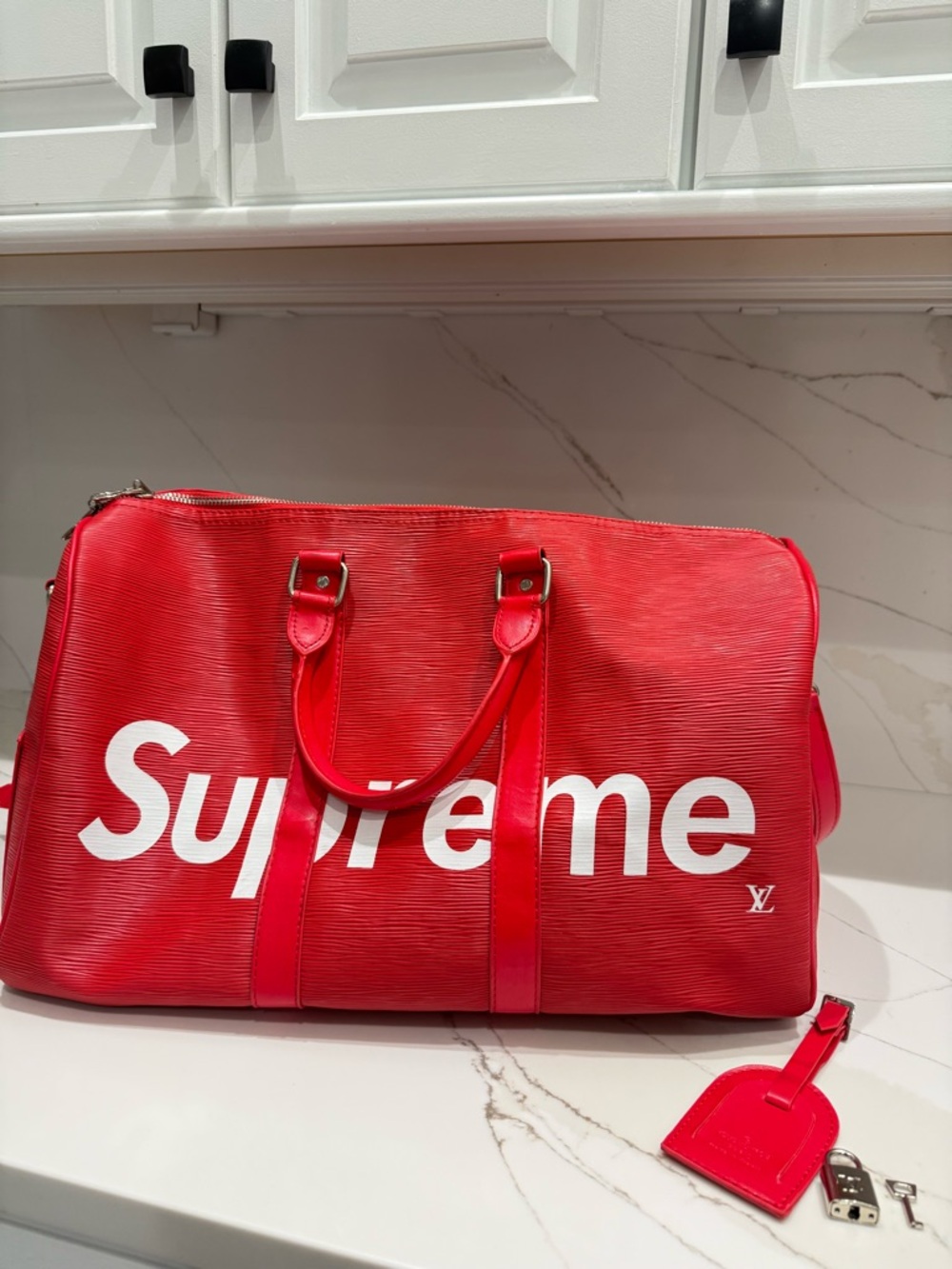 Louis Vuitton x Supreme Leather Duffle